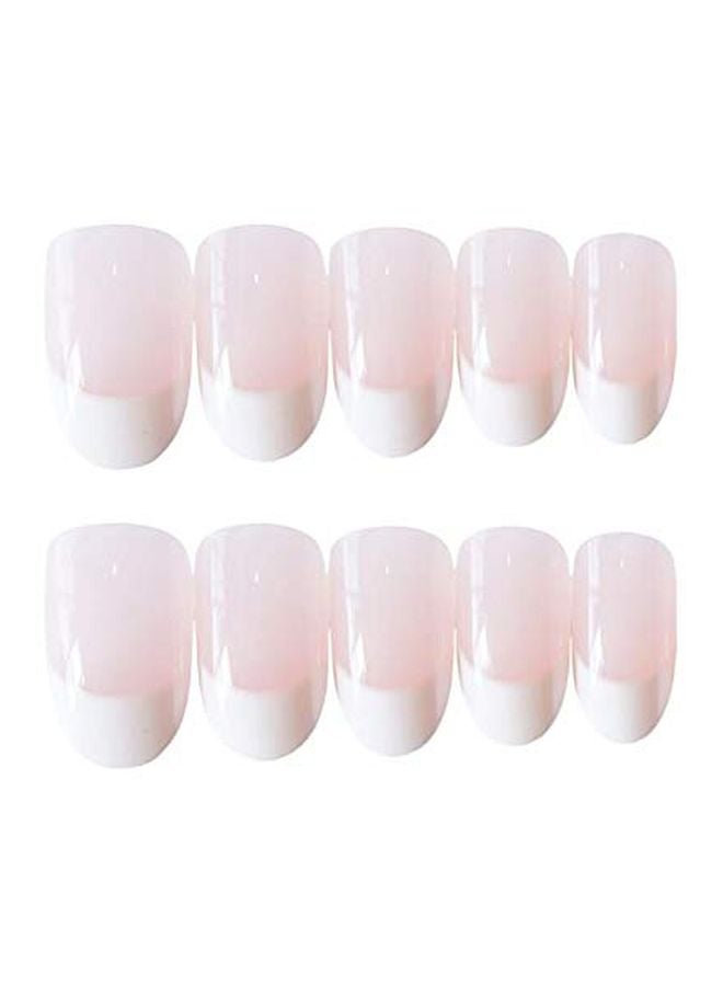 JINDIN 24-Piece False Nails Clear - Image 1