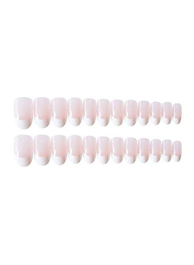 JINDIN 24-Piece False Nails Clear - Image 2