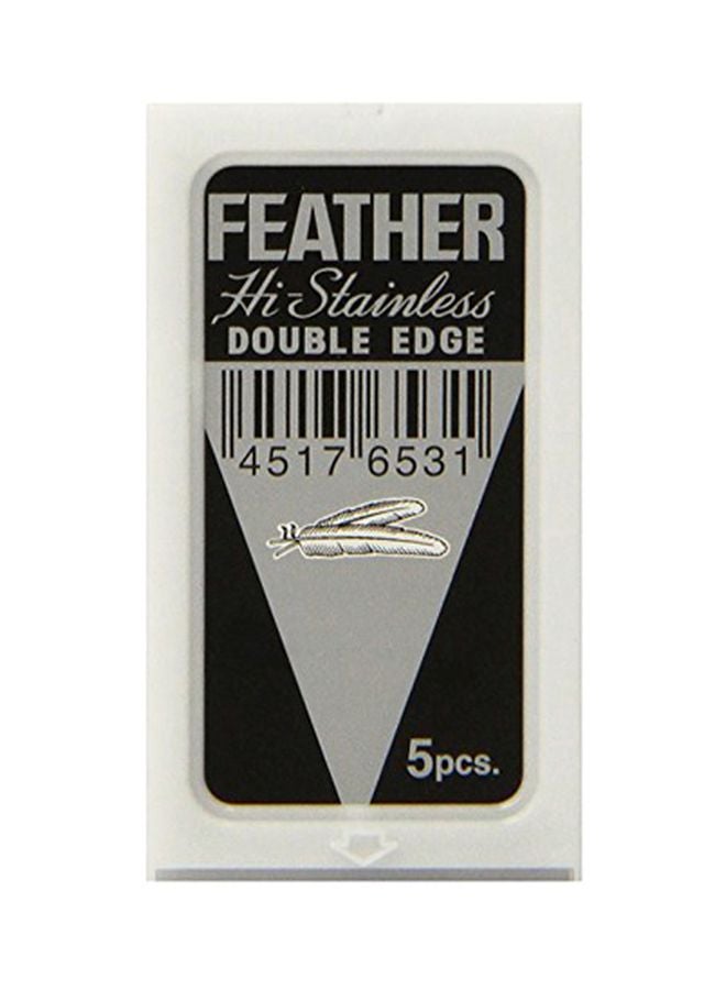 Feather 30-Piece Platinum Coated Razor Blades Silver  - Image 1