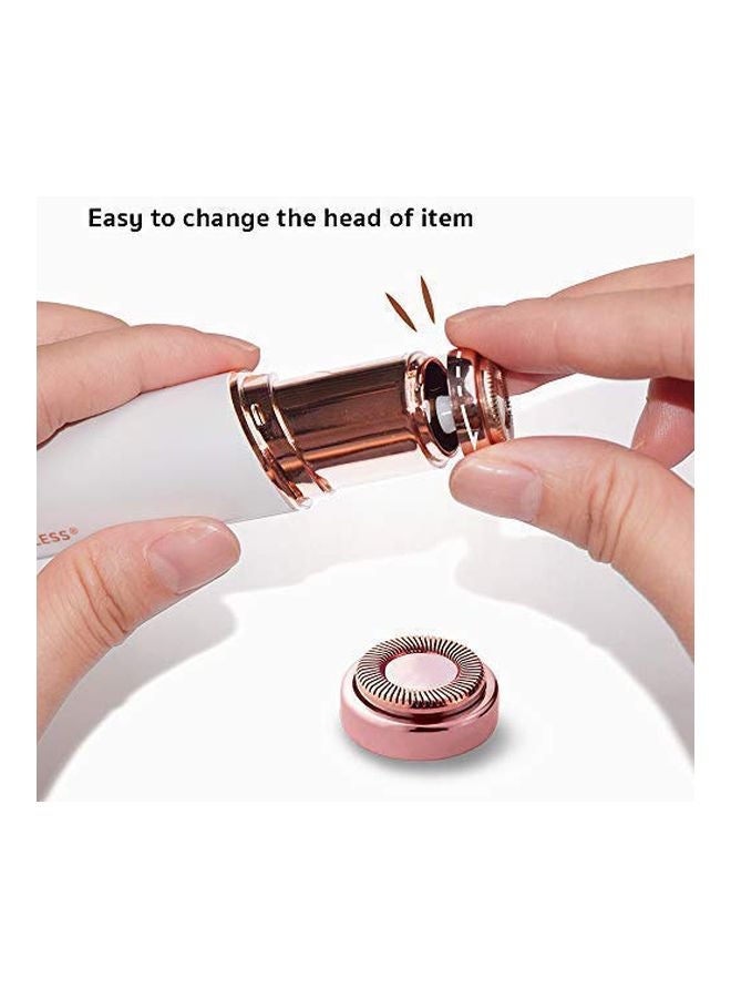 tuokiy 5-Piece Facial Hair Remover Replacement Head Rose Gold - Image 2