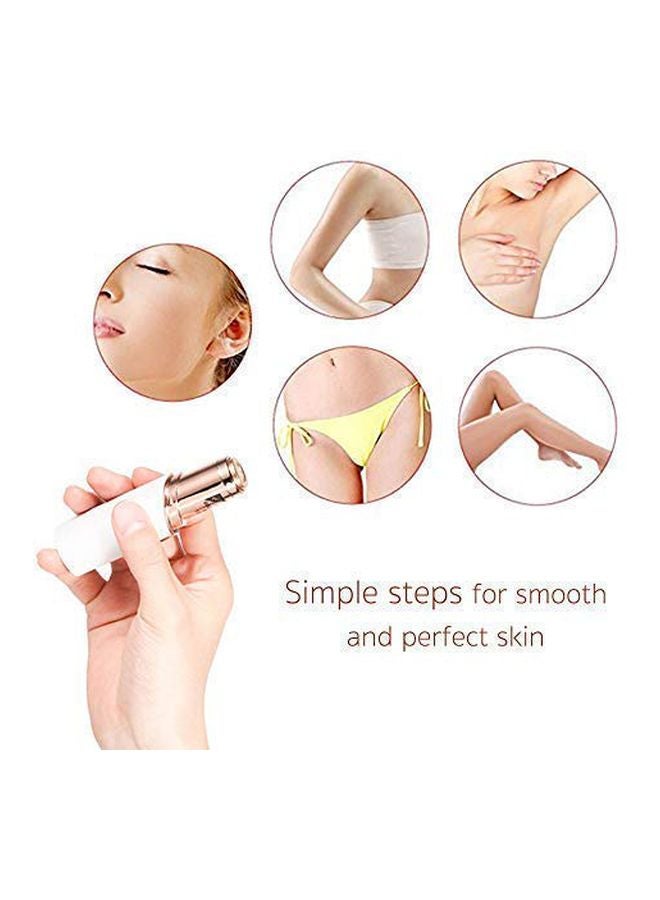 tuokiy 5-Piece Facial Hair Remover Replacement Head Rose Gold - Image 3