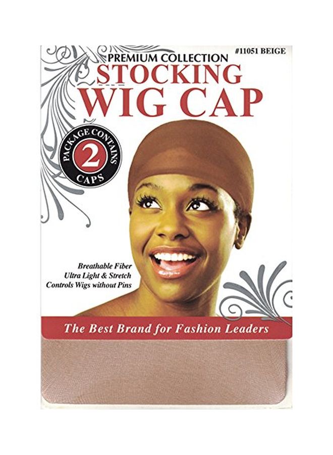 Donna Karan 2-Piece Ultra Light Stretch Stocking Wig Cap Beige