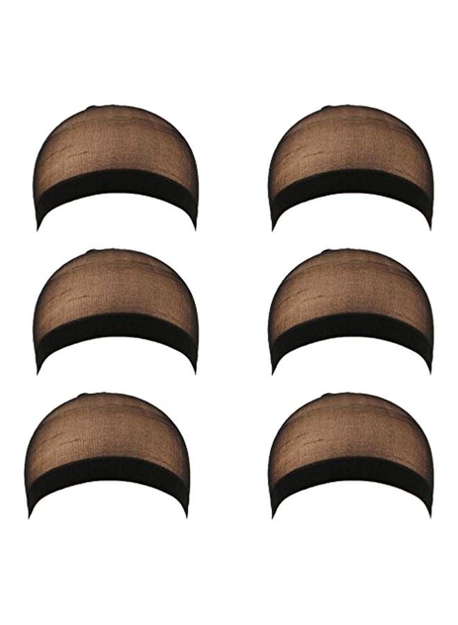 Luxxii 6-Piece Stocking Wig Cap Black - Image 1