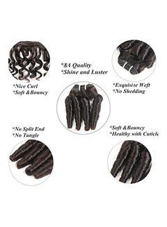 Yami 4-Piece Brazilian Short Curly Hair Extensions Black  - Image 4