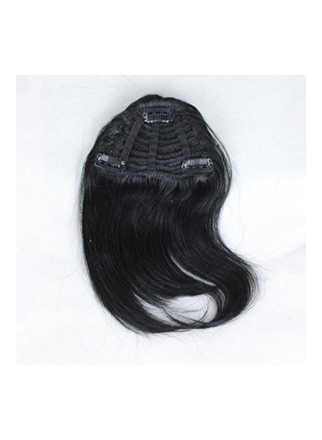 FOND Short Hair Extension With Bangs 1B Black 8inch - Image 2