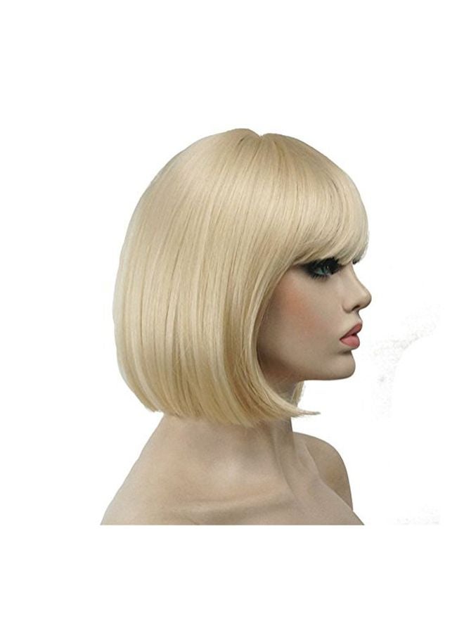 Aimole Short Straight Bob Wig 613-Pale Blonde 8inch - Image 3