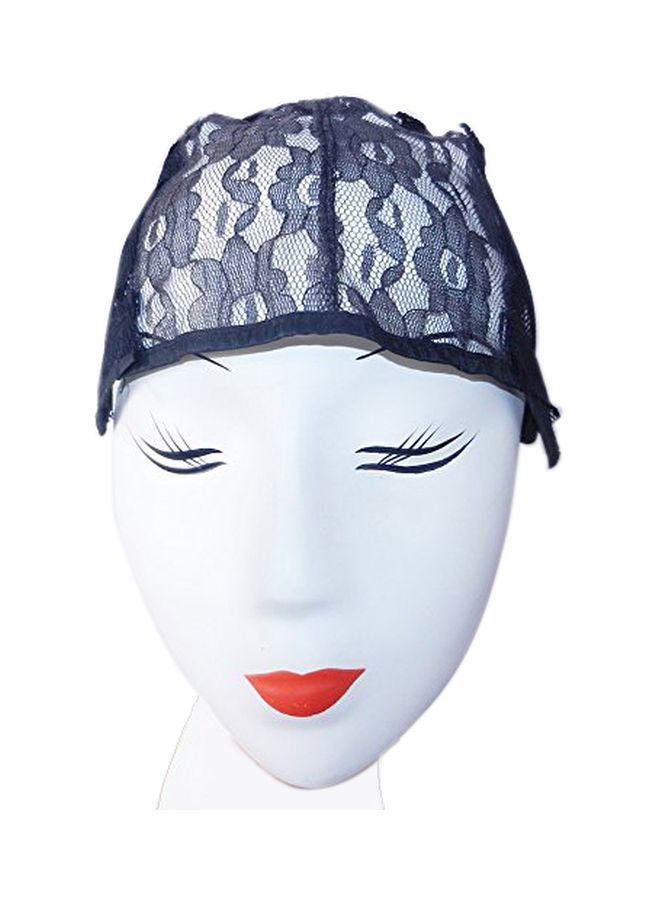 XCCOCO 2-Piece Adjustable Weaving Cap For Wig Black Medium - Image 2