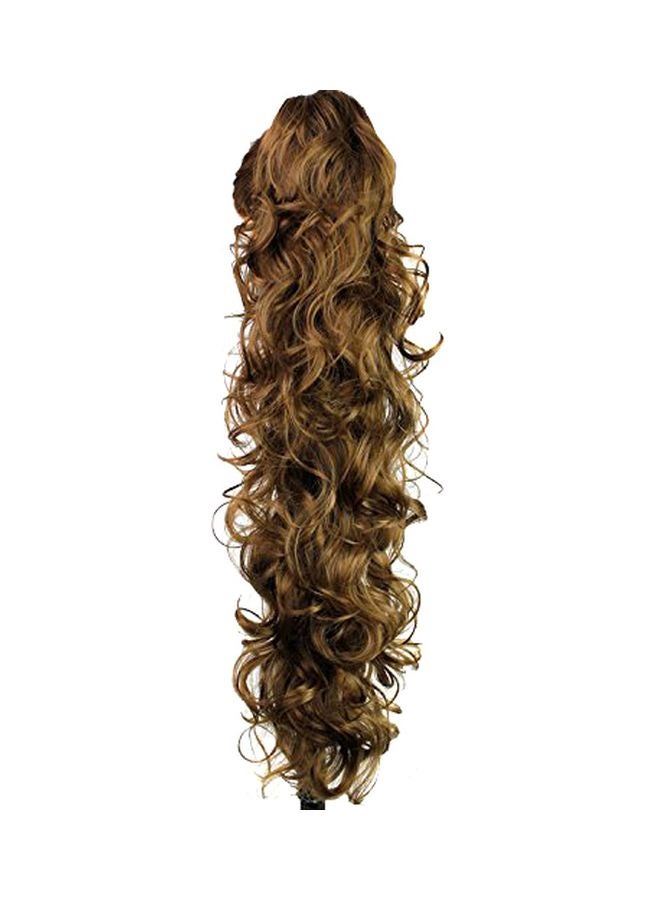 S-SSOY Long Clip-In Claw Ponytail Hair Extension Brown 30inch - Image 1