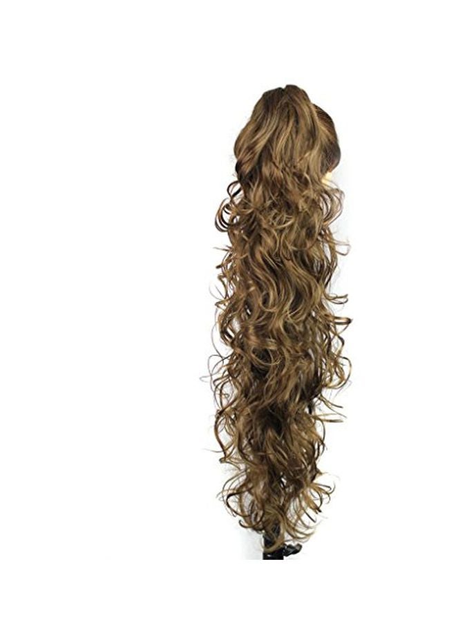 S-SSOY Long Clip-In Claw Ponytail Hair Extension Brown 30inch - Image 2