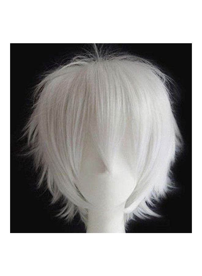 S-noilite Japanese Anime Cosplay Short Hair Wig White - Image 2