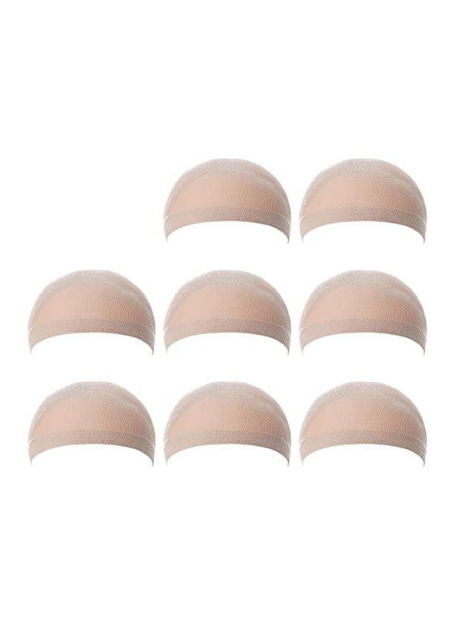 Pack Of 8 Wig Cap Beige