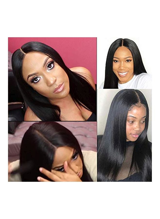 SingleBest Long Straight Hair Extension Black 12inch - Image 3