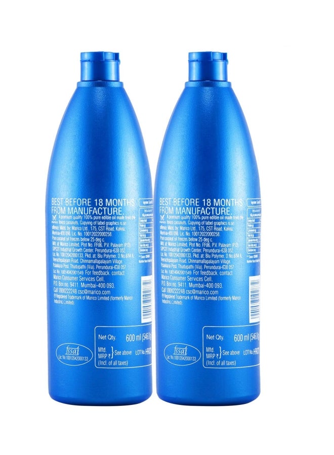 Parachute Pack Of 2 Coconut Oil 600ml  - Image 3