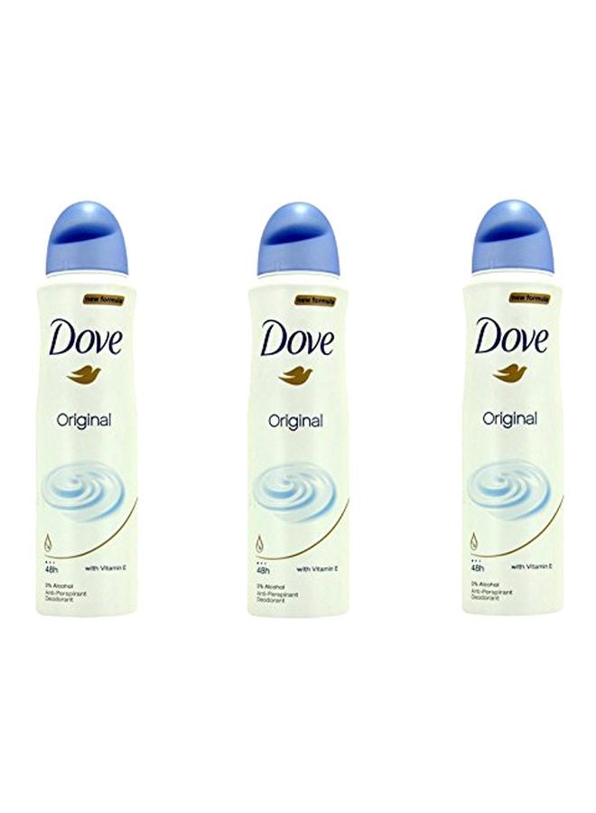 دوف مجموعة مزيل العرق ومضاد التعرق الأصلية من 3 قطع 150ملليلتر - Image 1