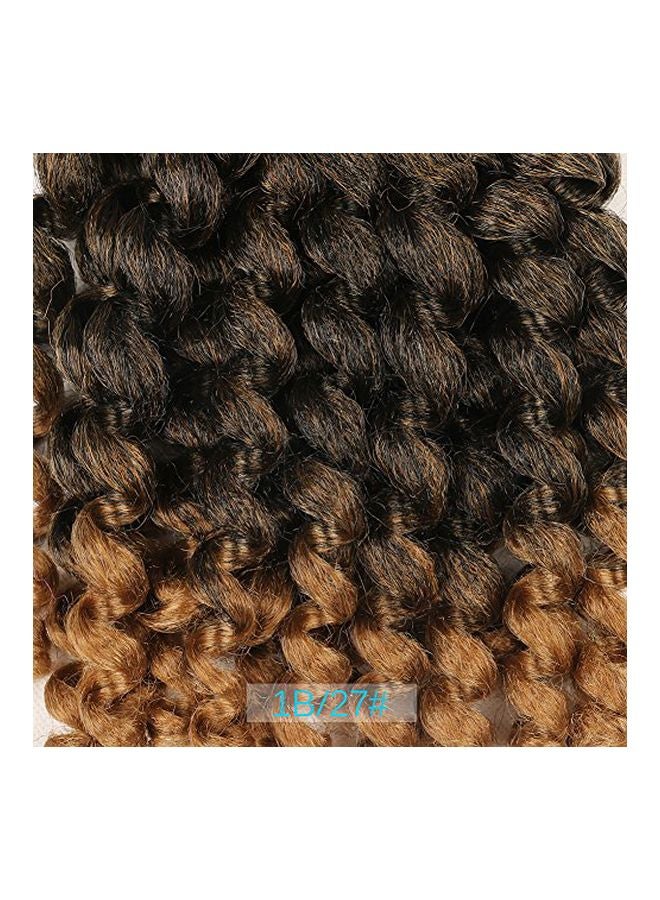 Xtrend - Pack Of 5 Curly Hair Extension Strands Brown/Black 8inch - Image 1