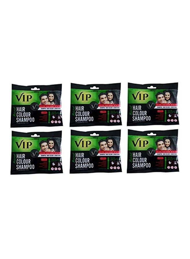 في كير مجموعة من 6 عبوات شامبو VIP لتلوين الشعر 3 في 1 40ملليلتر - Image 1