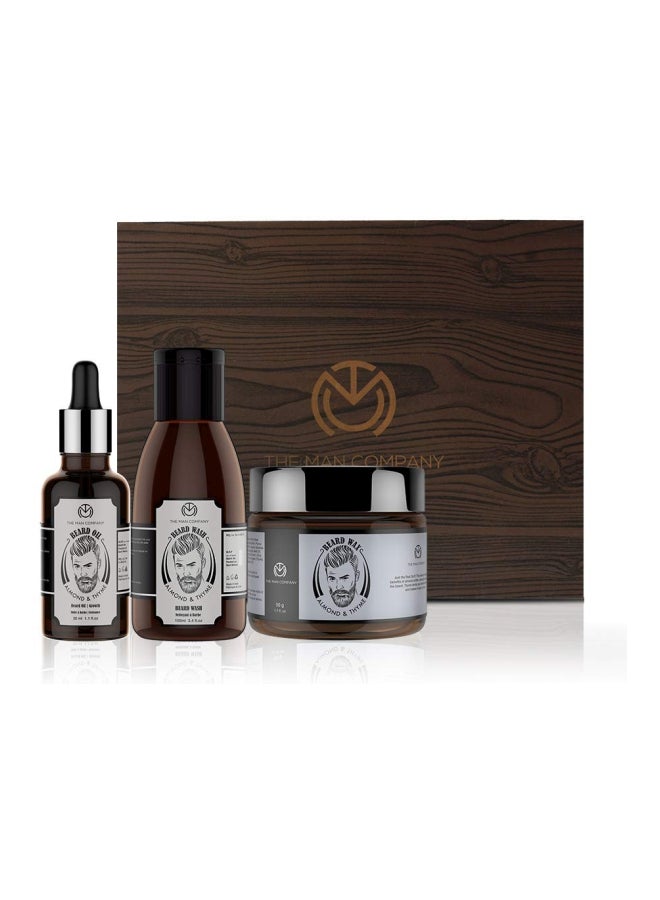 Pack Of 3 Beard Wash And Oil Set - v1567606425/N29269733A_2