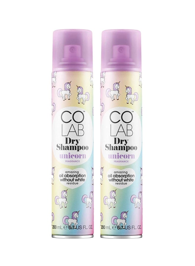 COLAB Pack Of 2 Unicorn Dry Shampoo 200ml - Image 1