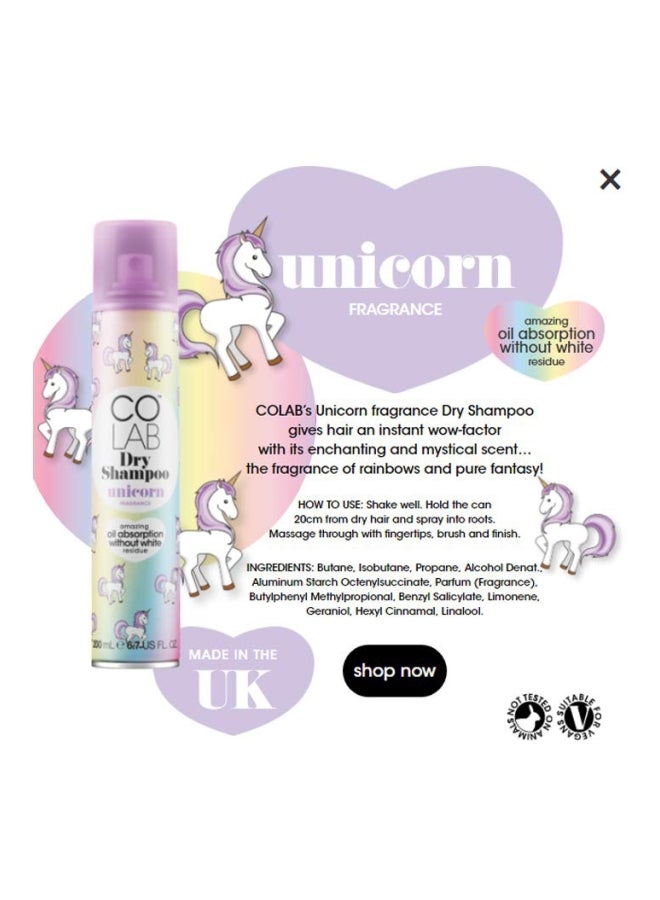 COLAB Pack Of 2 Unicorn Dry Shampoo 200ml - Image 2