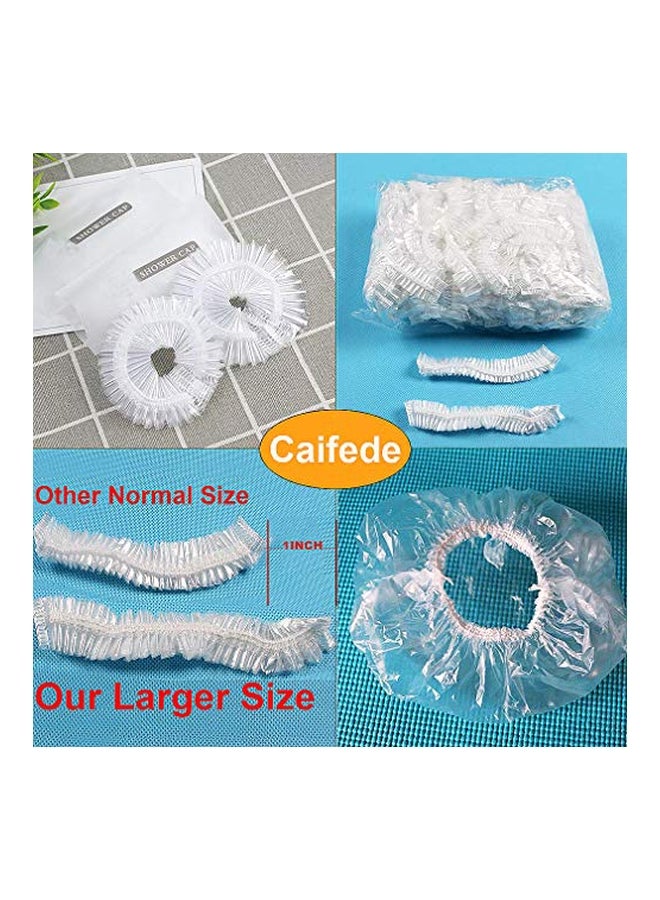 Caifede 120-Piece Shower Caps Clear 18inch  - Image 3