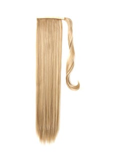 OneDor Straight Fabric Wrap Around Ponytail Extension Brown 24inch 