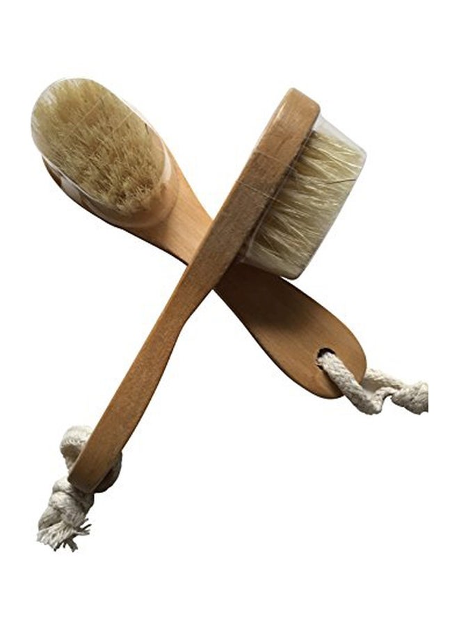 Spa Plus 3-Piece Wooden Bath Brush Set Brown - Image 3