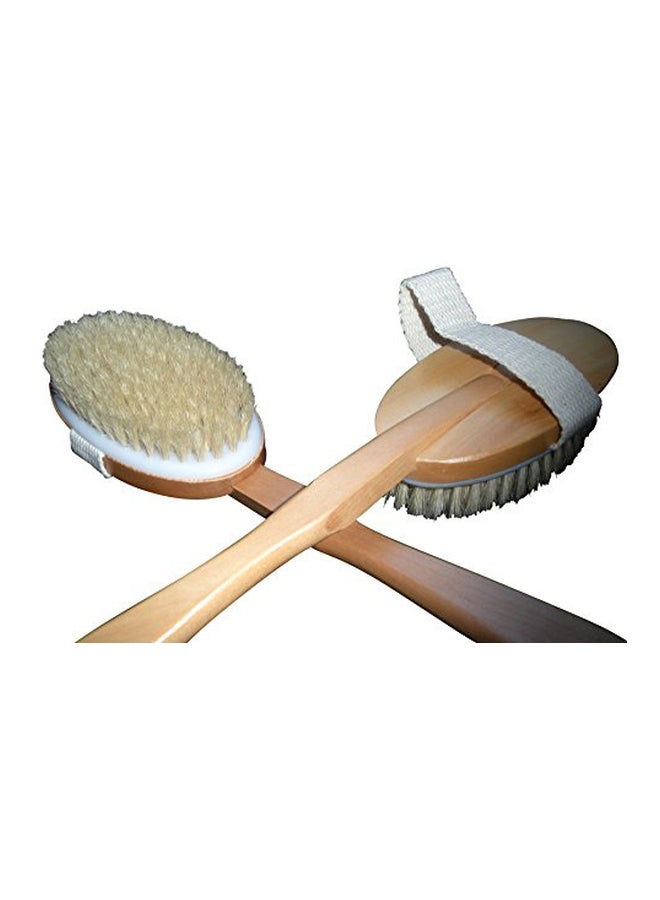 Spa Plus 3-Piece Wooden Bath Brush Set Brown - Image 4