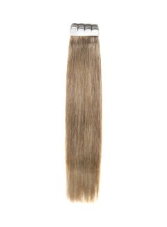 10-Piece Human Hair Extensions Blonde 12inch