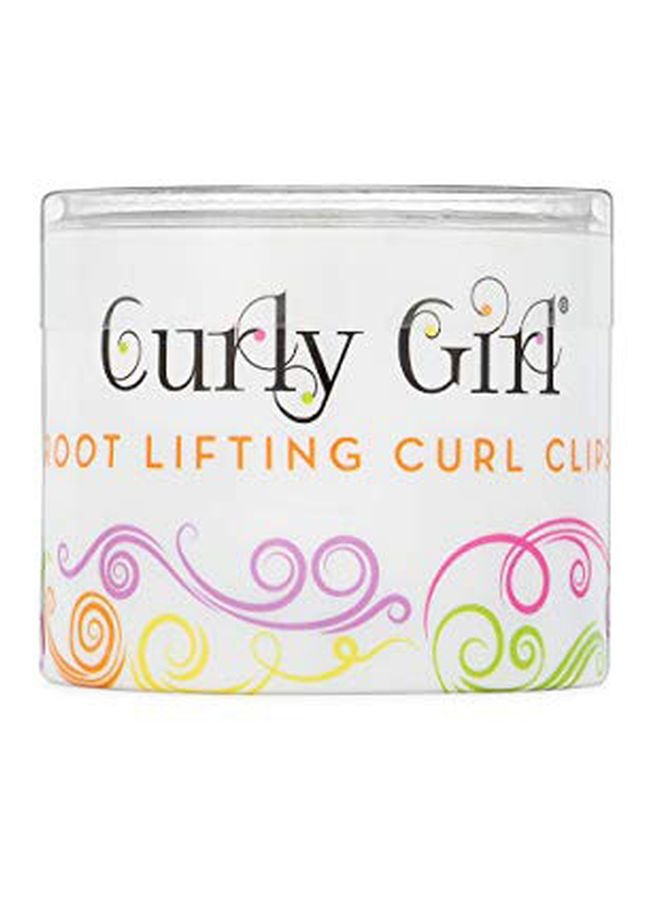 كيرلي جيرل 50-Piece Double Prong Root Lifting Curl Clip Silver
