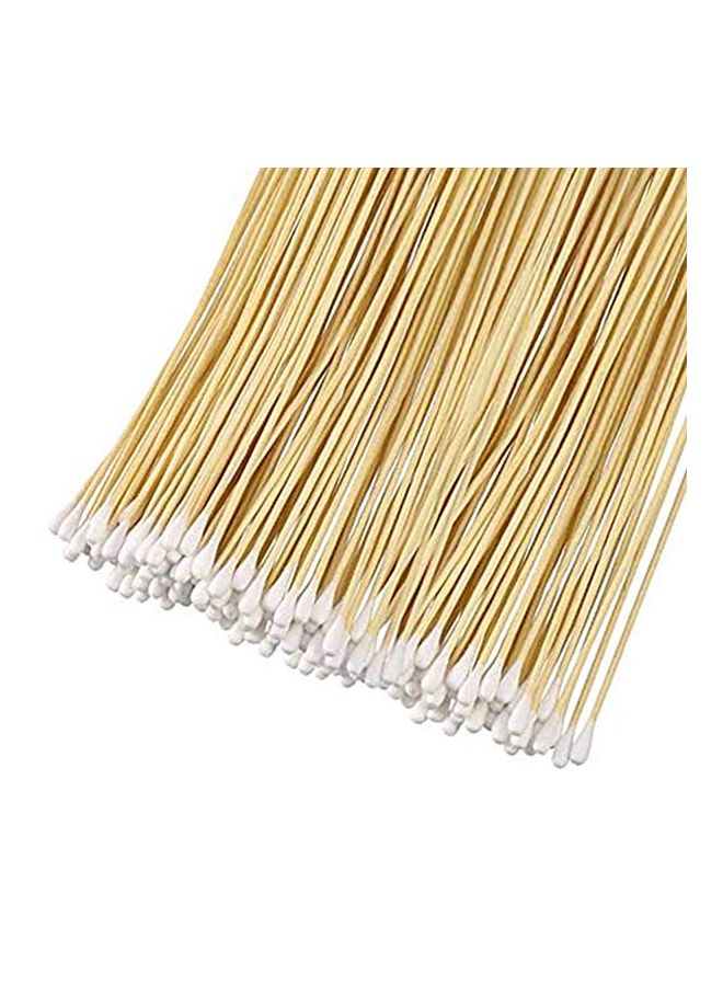 VANTIYAUS 400-Piece Cotton Swabs Kit Beige/White - Image 2