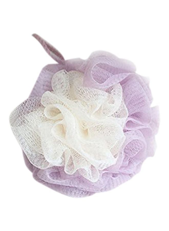 LissomPlume Exfoliating Loofah Purple/White - Image 1