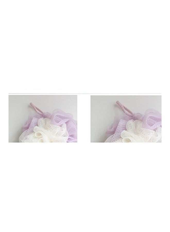 LissomPlume Exfoliating Loofah Purple/White - Image 2