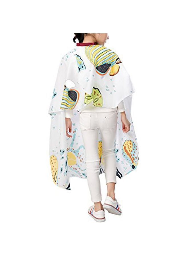 Perfehair Waterproof Styling Capes Cloth White/Yellow/Orange - Image 2