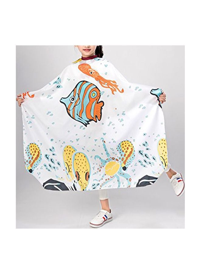 Perfehair Waterproof Styling Capes Cloth White/Yellow/Orange - Image 3