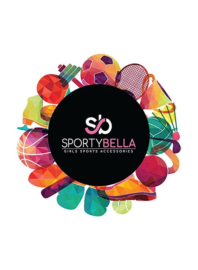 إنفينيتي كوليكشن ربطة شعر سوفتبول بتصميم عقدة فيونكة أخضر/أحمر 6.5بوصة - Image 2