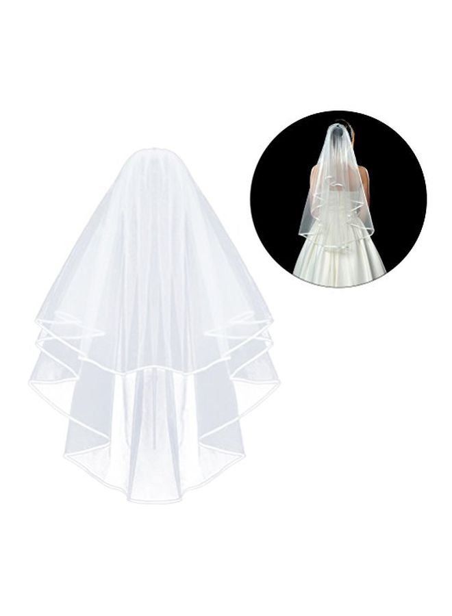 2-Tier Wedding Veil With Comb White - v1567609544/N29277299A_3