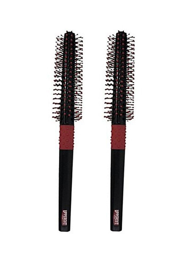 UPPERCUT - 2-Piece Quiff Roller Hair Brush Black/Red - Image 1