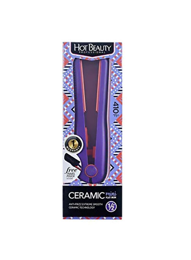 Hot Beauty - Ceramic Coating Flat Iron Purple/Pink 6.5inch - Image 1