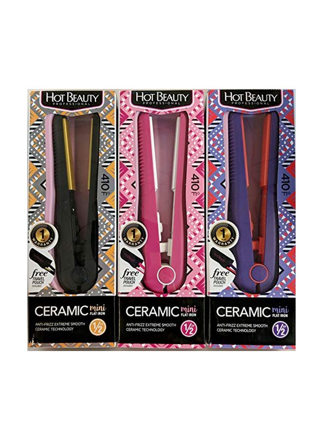 Hot Beauty - Ceramic Coating Flat Iron Purple/Pink 6.5inch - Image 1