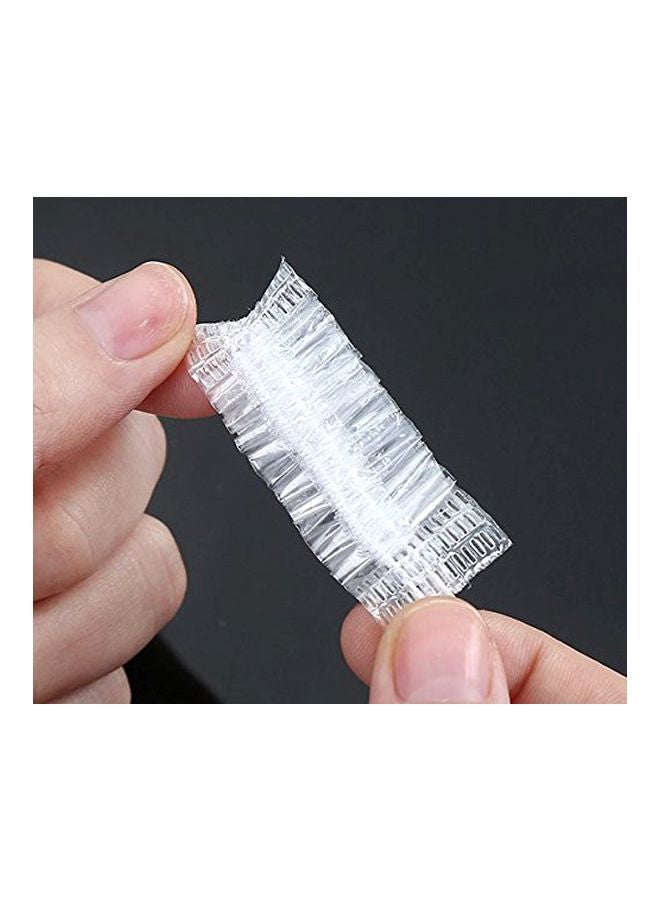 فيندفول - غطاء حماية واقٍ للأذن للاستخدام لمرة واحدة، 100 قطعة شفاف - Image 1