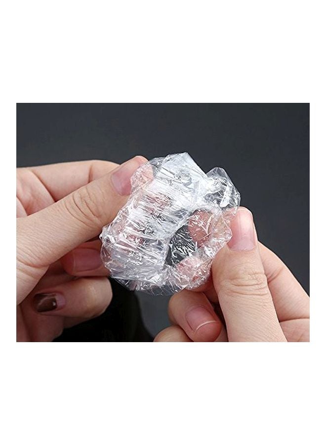 فيندفول - غطاء حماية واقٍ للأذن للاستخدام لمرة واحدة، 100 قطعة شفاف - Image 1