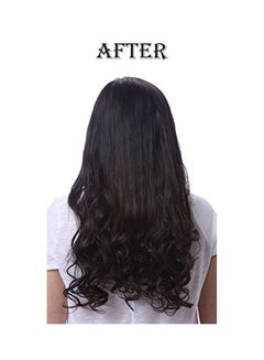 OneDor 7-Piece Curly Full Head Clip-On Hair Extension Set 1B-Off Black 20inch  - Image 4
