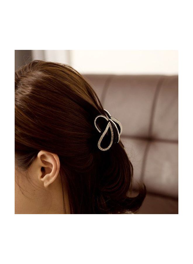 Meilliwish Diamond Butterfly Hair Clip Claw Brown/Clear - Image 3