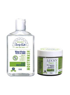 Lucky Teeth Xtra Whitening Toothpaste And Plus Whitening Mouthwash Set Multicolour 