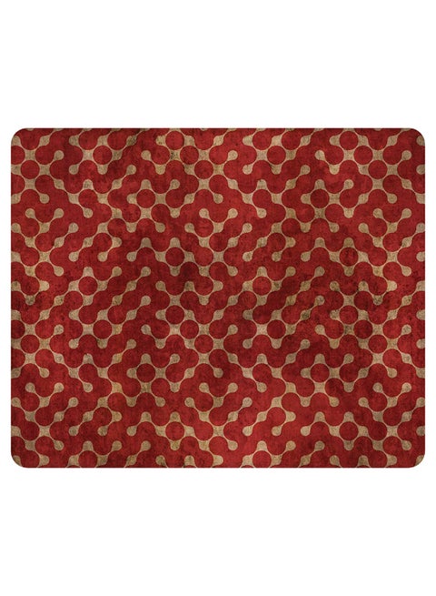 Connect The Dots Non-Slip Gaming Mousepad Red/Brown