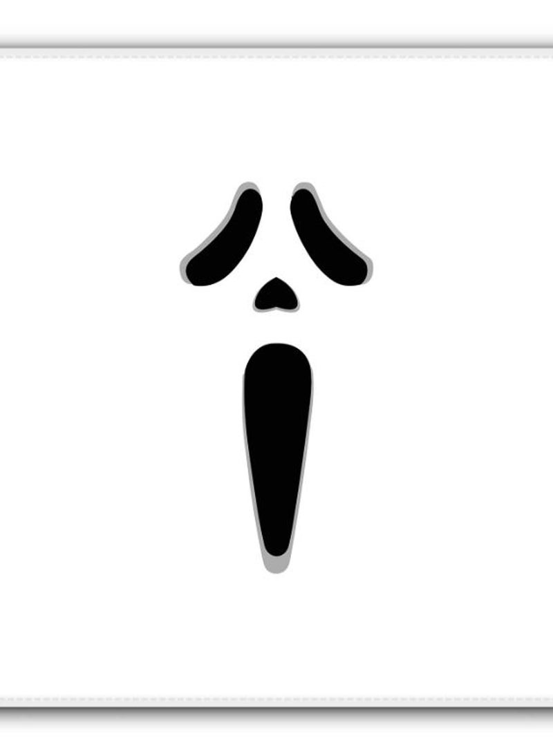 Stylizedd Scream Non-Slip Gaming Mousepad White/Black  - Image 2