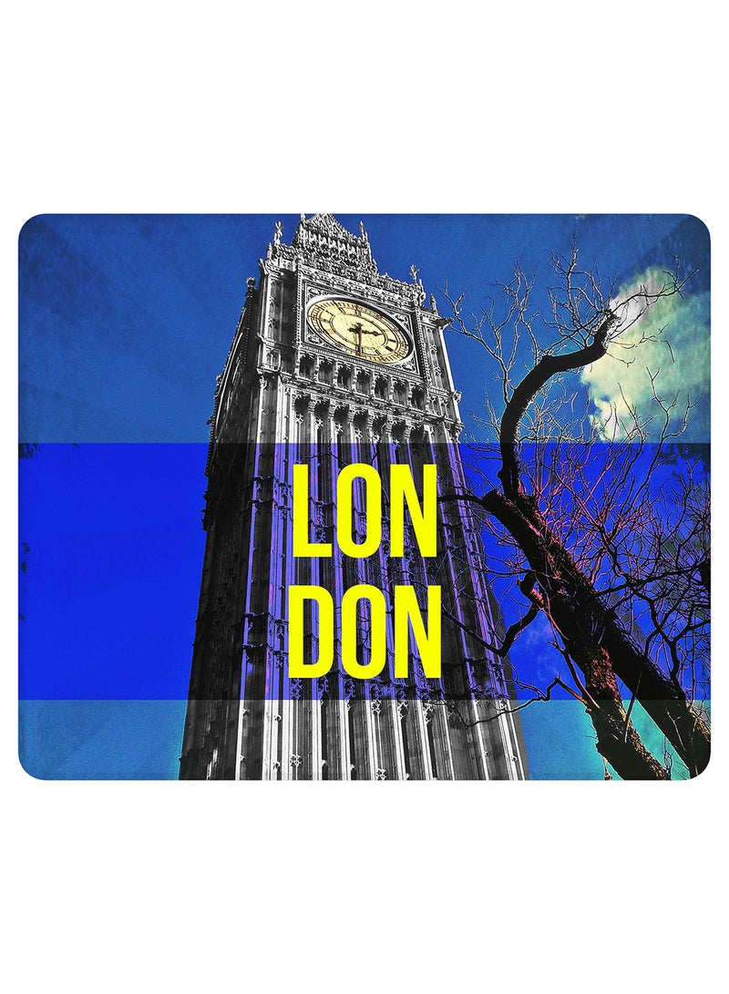 Stylizedd London Big Ben Non-Slip Gaming Mousepad Multicolour - Image 1