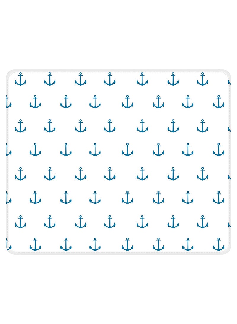 Stylizedd Anchor Design Non-Slip Gaming Mousepad Blue/White - Image 1