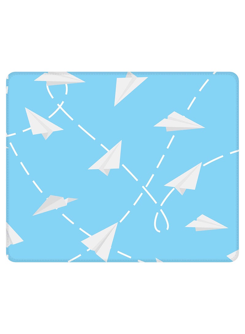 Stylizedd Paper Planes Non-Slip Gaming Mousepad Blue/White - Image 1