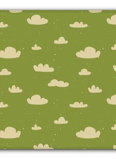 Stylizedd Wandering Clouds Non-Slip Gaming Mousepad Green/Beige  - Image 2